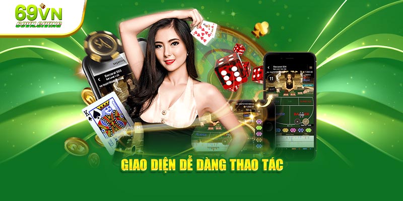Giao diện dễ dàng thao tác 